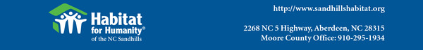 Habitat Newsletter footer Habitat Newsletter footer